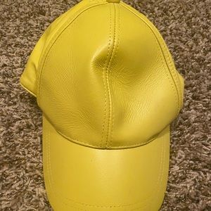 MBD Bright Yellow leather hat